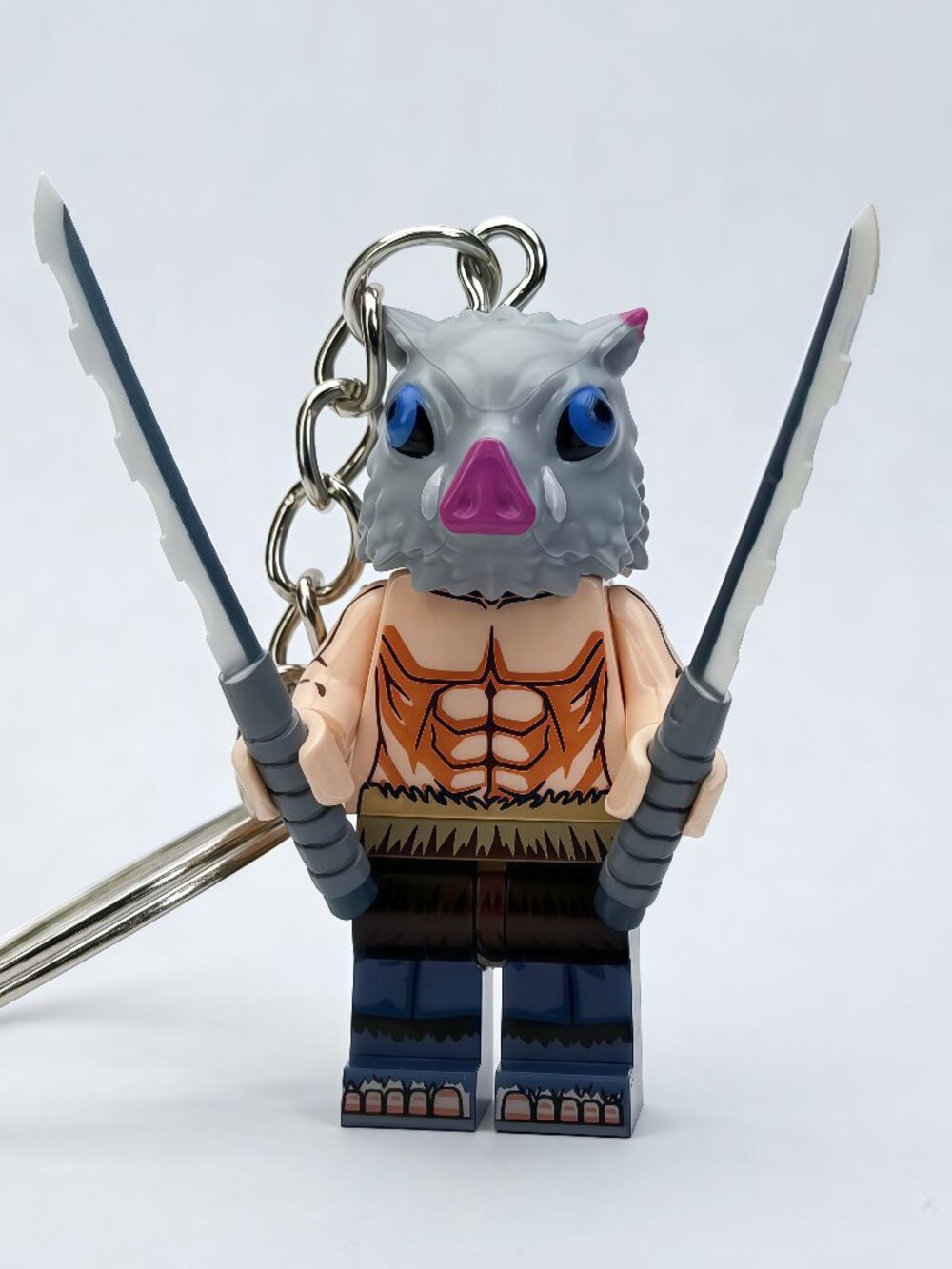 Demon Slayer Inosuke Hashibira Keychain Anime Figure Cute Toy Collectible